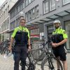 Die Fahrradpolizei im Gespräch